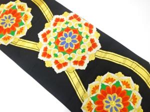 アンティーク　立涌に華紋織り出し袋帯（着用可）